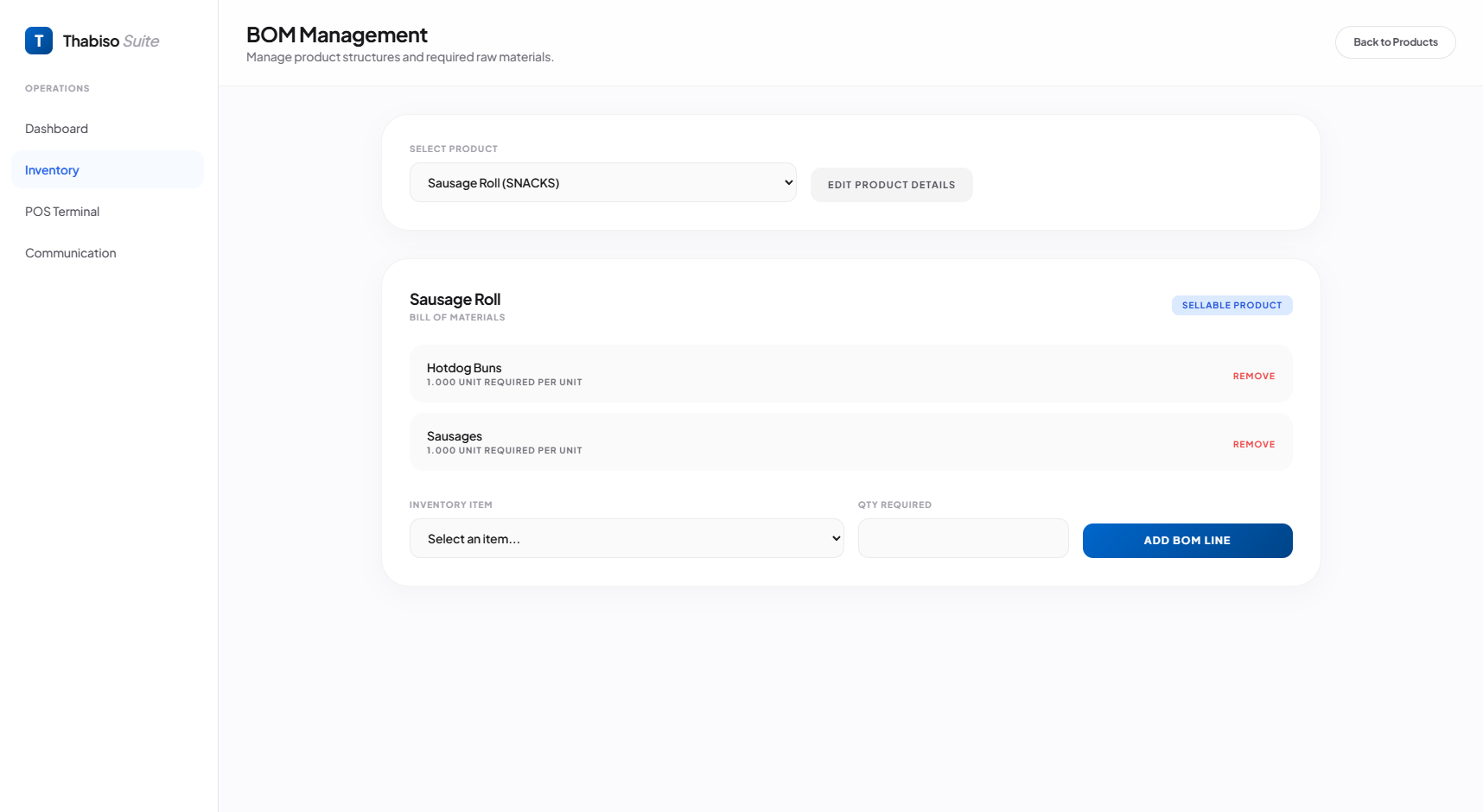 Demo 3 - BOM Management