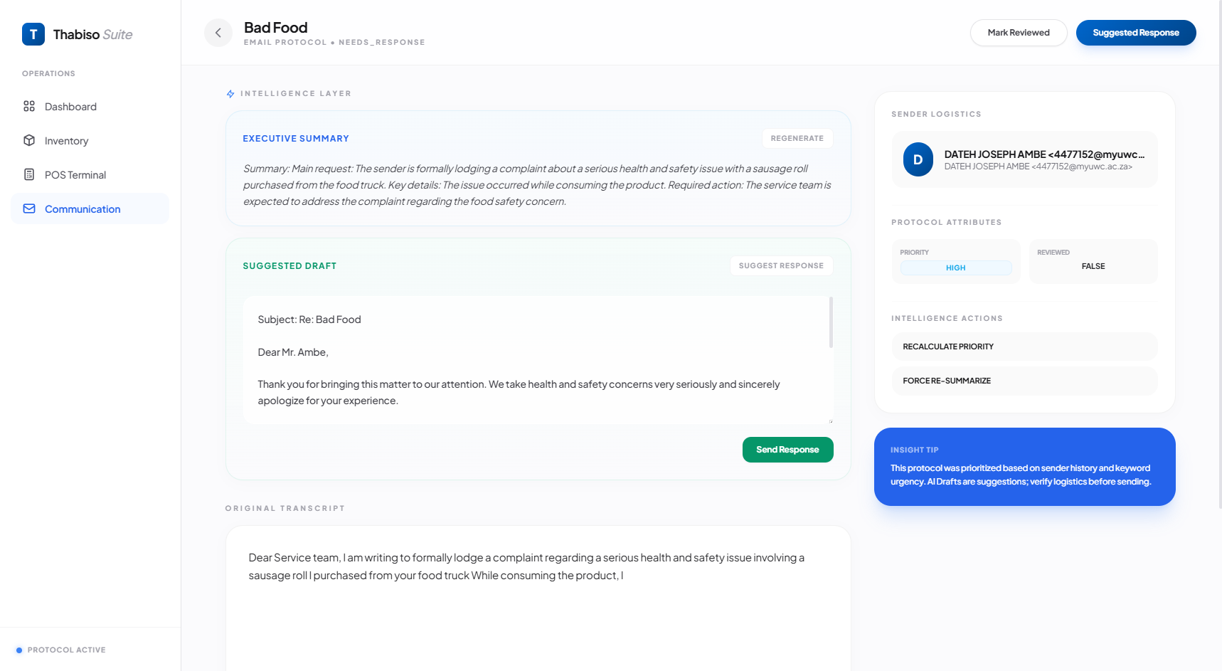 Demo 5 - AI Communication module