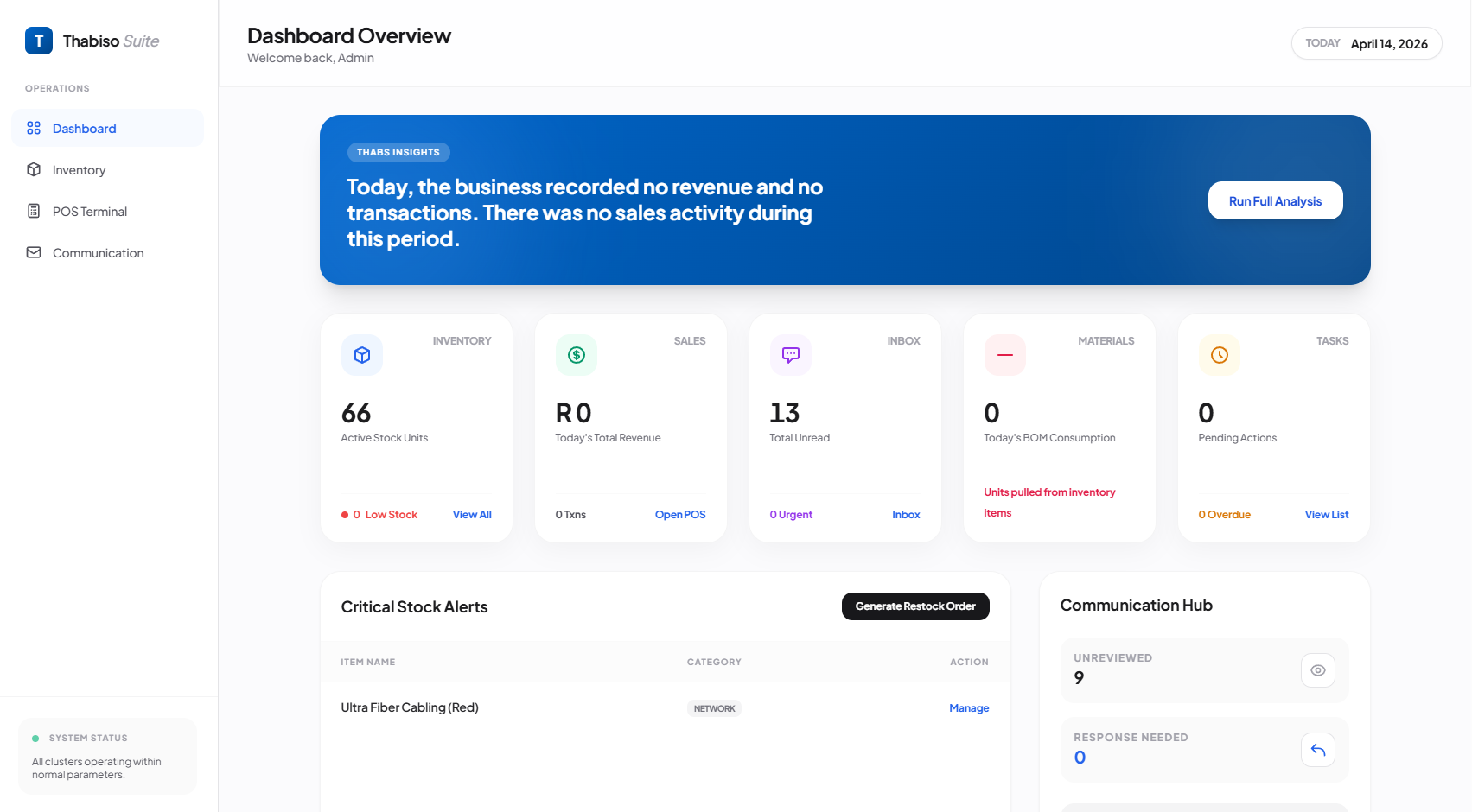 Administrative Suite Mobile Preview